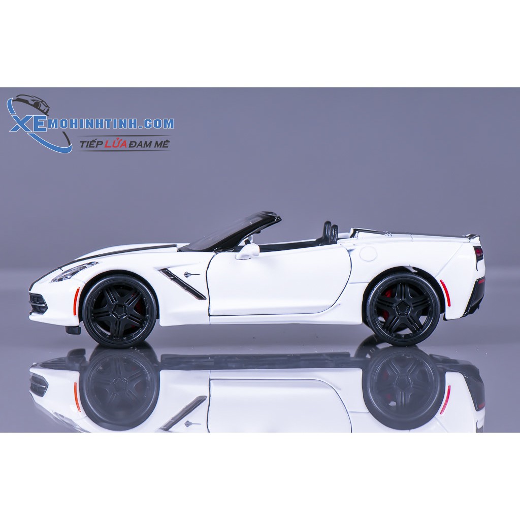 Xe Mô Hình Chevrolet Corvette Stingray 2014 1:24 Maisto (Trắng)