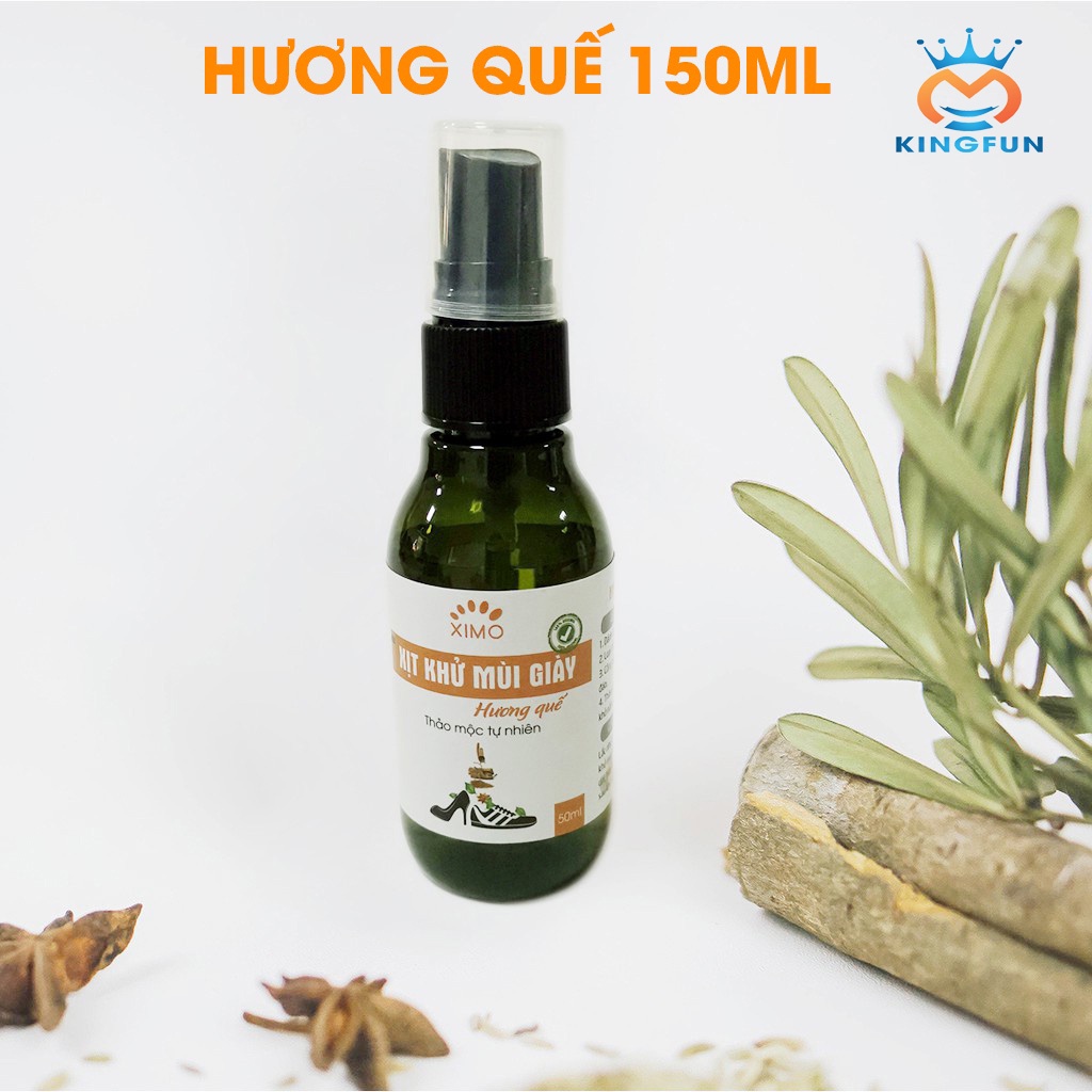 Xịt khử mùi giày Hương Quế Nano Bạc, Hương Chanh, Xả XIMO mùi dịu nhẹ đánh tan mùi hôi chân, giày và mũ bảo hiểm KXM01