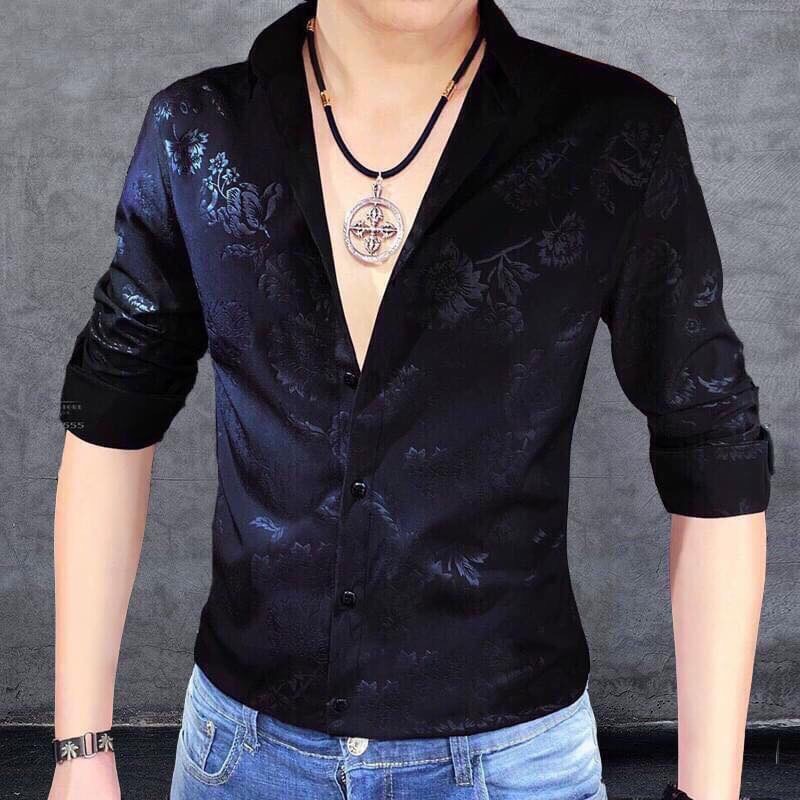 Áo sơ mi nam cao cấp họa tiết 3D in chìm cao cấp | BigBuy360 - bigbuy360.vn