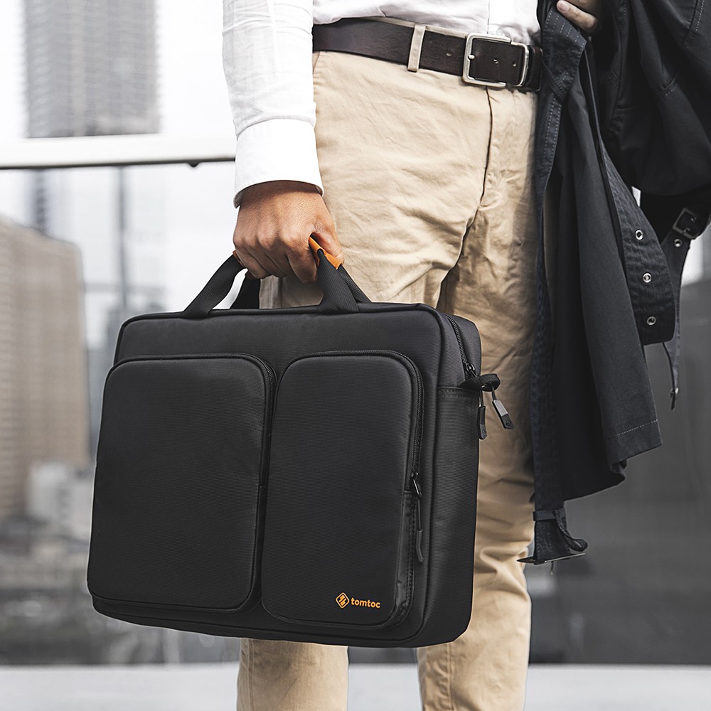 Túi Xách TOMTOC (USA) Travel Briefcase For Ultrabook/Laptop/Macbook 15/16 inch Black - A49