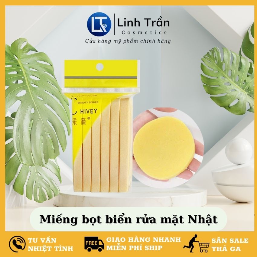 Miếng mút rửa mặt bọt biển của nhật