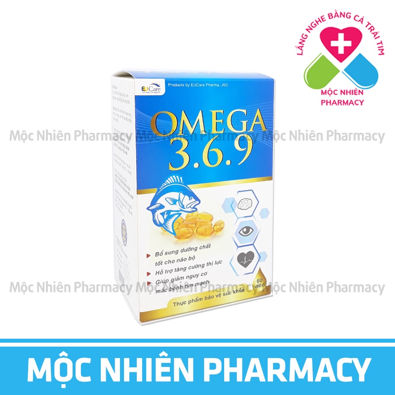 Omega 369, Viên Bổ Sung Dưỡng Chất Cho Não, Hỗ Trợ Nâng Cao Thị Lực