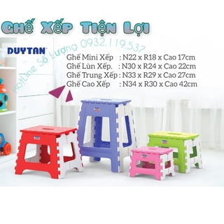 { Tổng kho giá rẻ }Ghế nhựa xếp nhựa Duy Tân -Nhiều Kích Cỡ