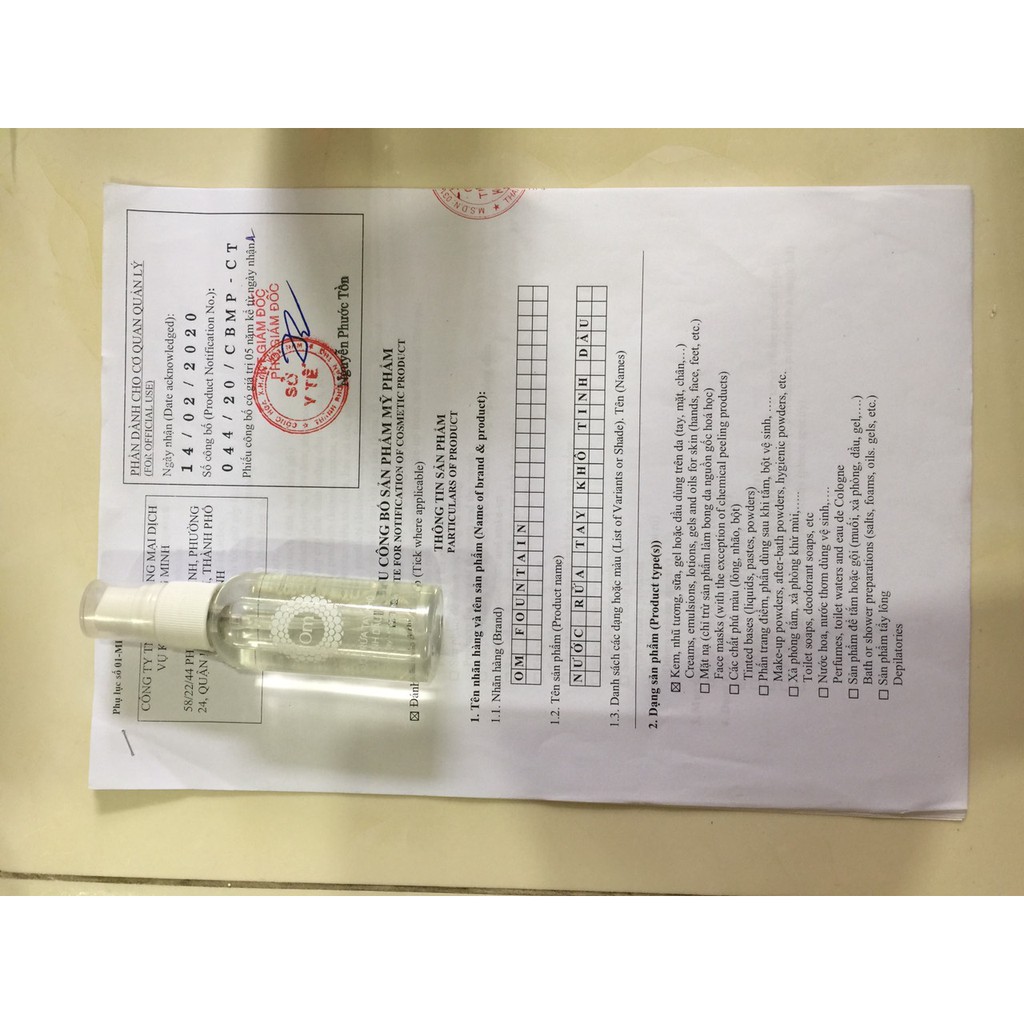 Nước rửa tay khô thiên nhiên, nước rửa tay khô tinh dầu kháng khuẩn - 50 mL (Phun Sương) | BigBuy360 - bigbuy360.vn