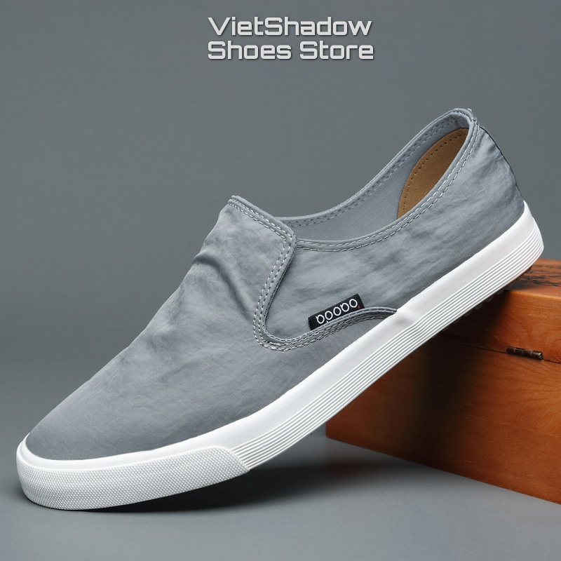 Slip on giày lười vải nam cao cấp thương hiệu BAODA chất liệu vải polyester 8 màu tuyệt đẹp - Mã SP 20042