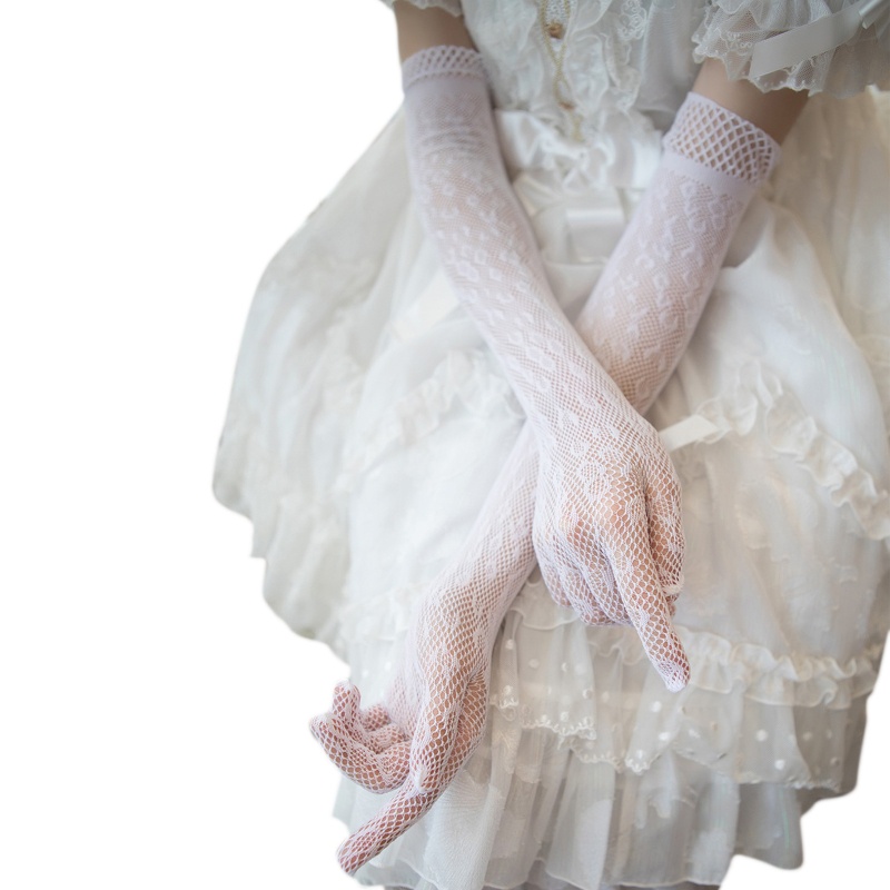 Găng Tay Chống Nắng Siêu Mỏng Co Giãn Chống Tia UV Màu Đen Thời Trang Mùa Hè Cho Nữ