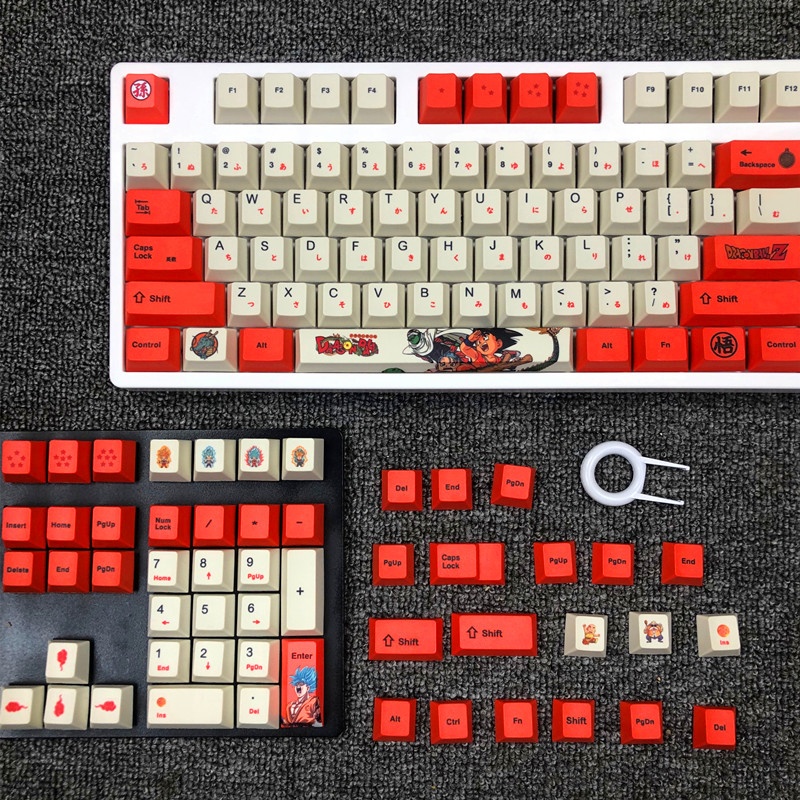 Keycap Dragon Ball chất liệu PBT công nghệ in dyesud dành cho bàn phím cơ