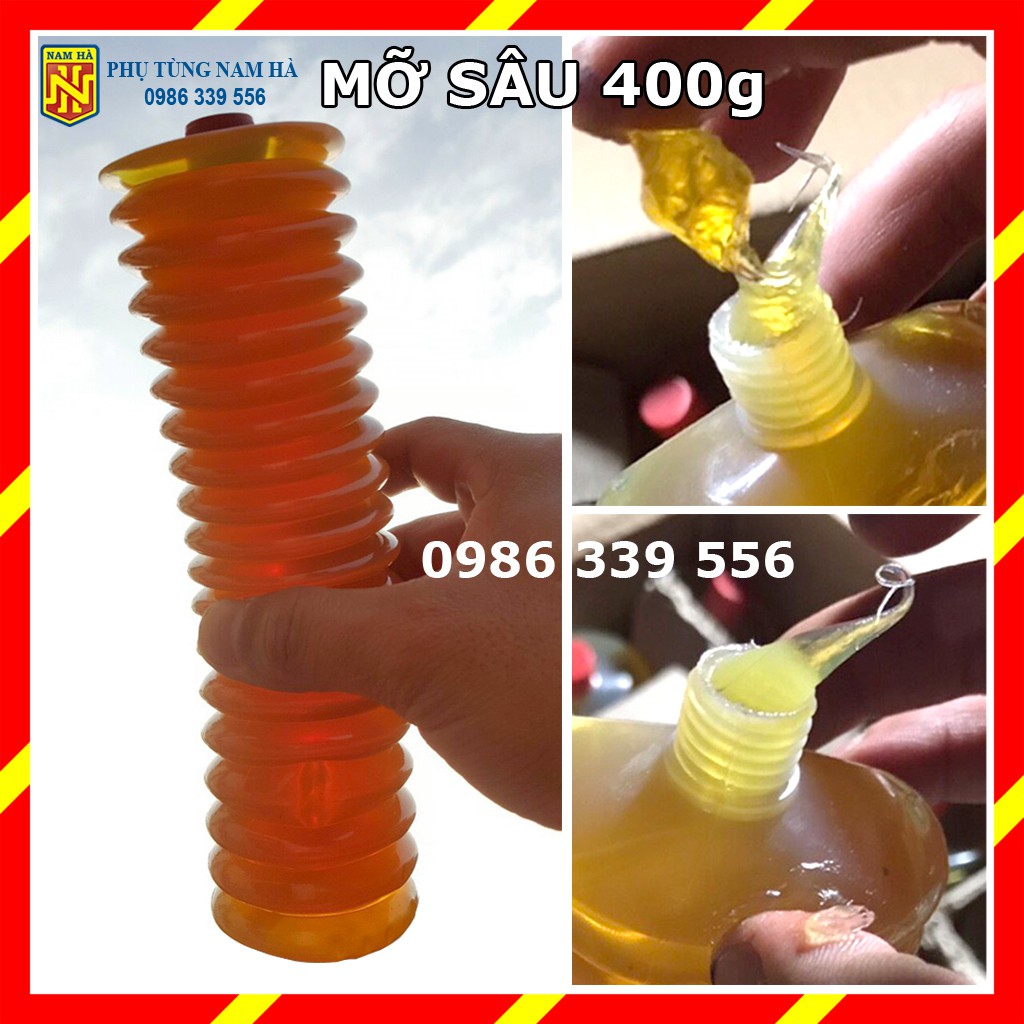 [FreeShip TOÀN QUỐC] 03 Mỡ bò tuýp chịu nhiệt, mỡ bò con sâu chịu nhiệt 400g