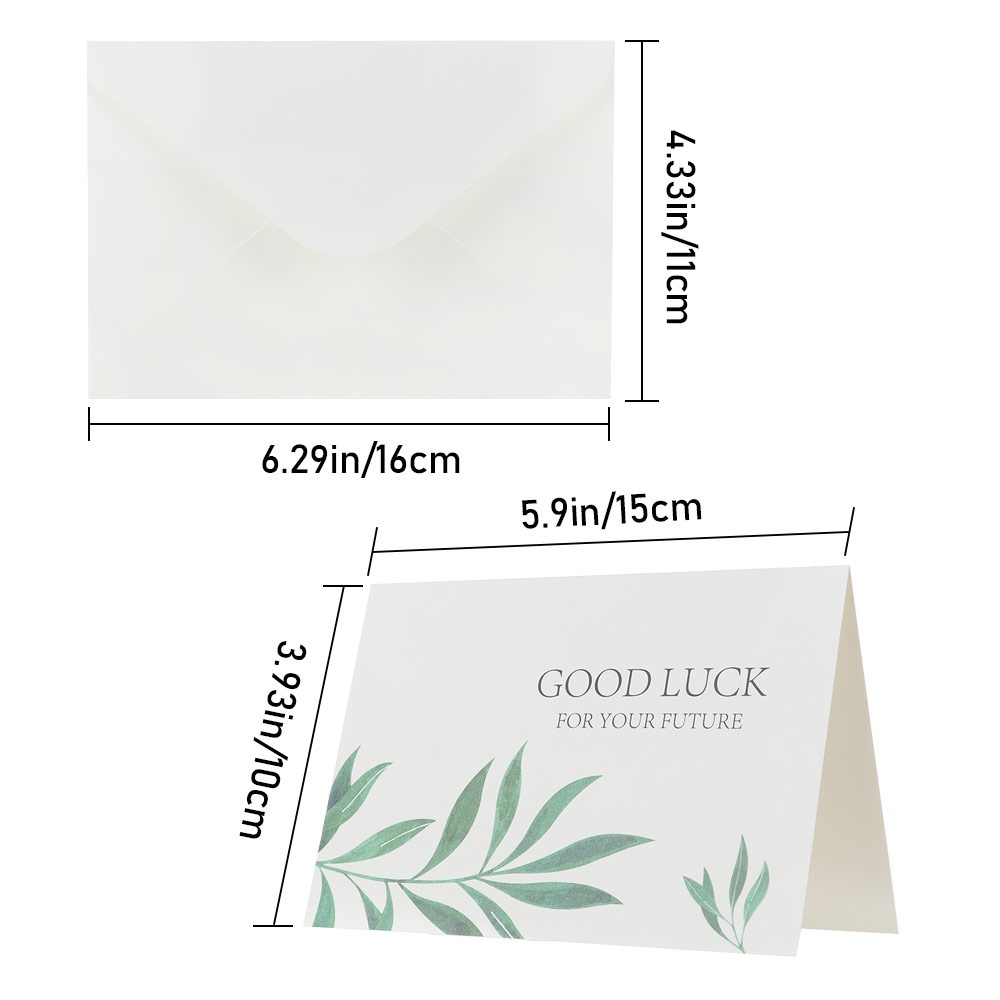 Set 6 thiệp mời với bao thư họa tiết hoa trang trí hội tiệc/đám cưới độc đáo