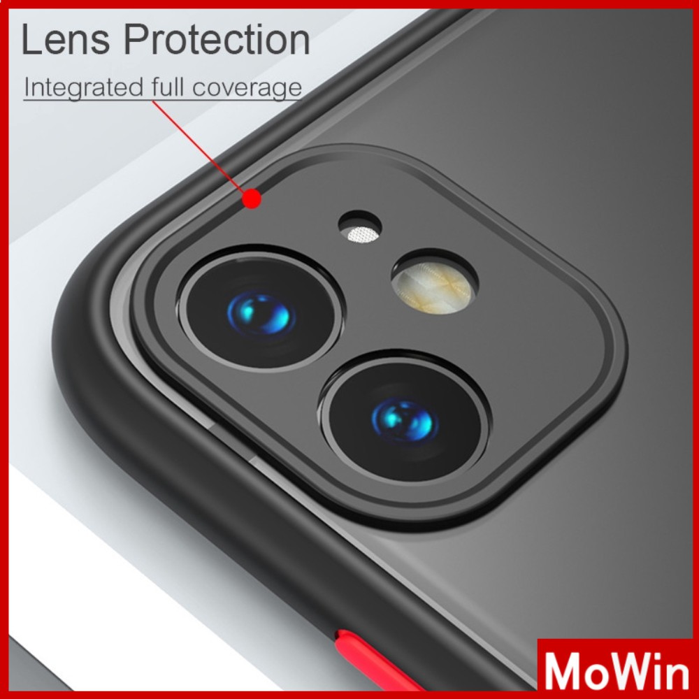 Ốp điện thoại vỏ PC nhám + TPU phủ ống kính cho Iphone Apple | BigBuy360 - bigbuy360.vn