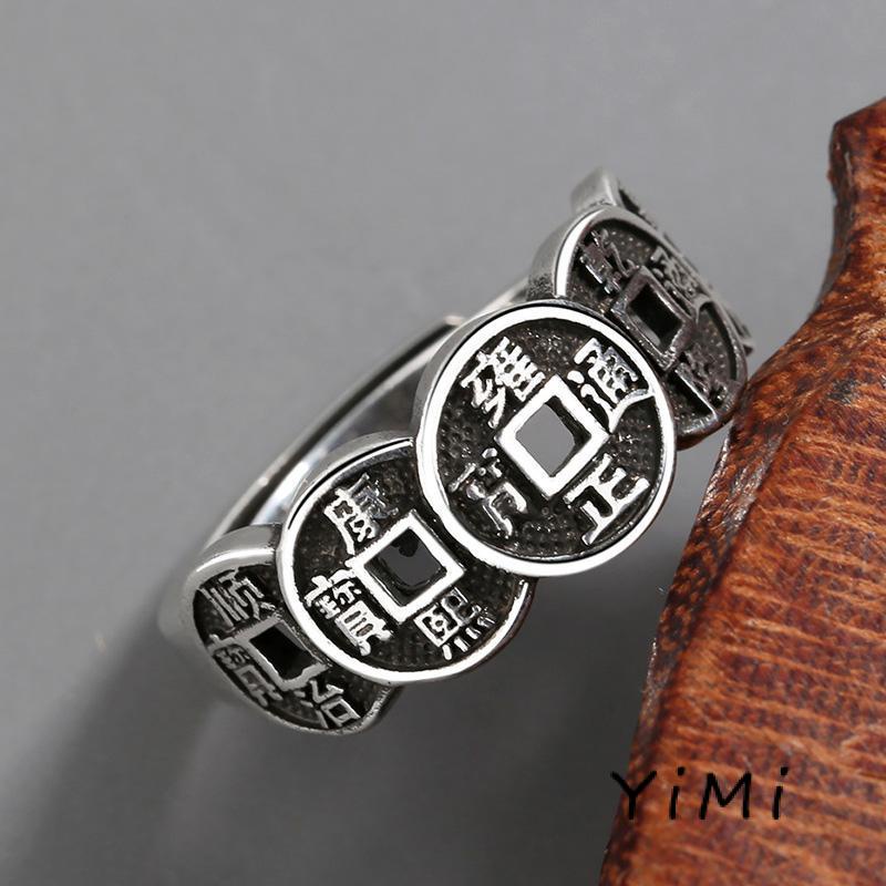 Nhẫn đồng xu trơn , bạc ta cao cấp , nhẫn dày dặn bạc sáng