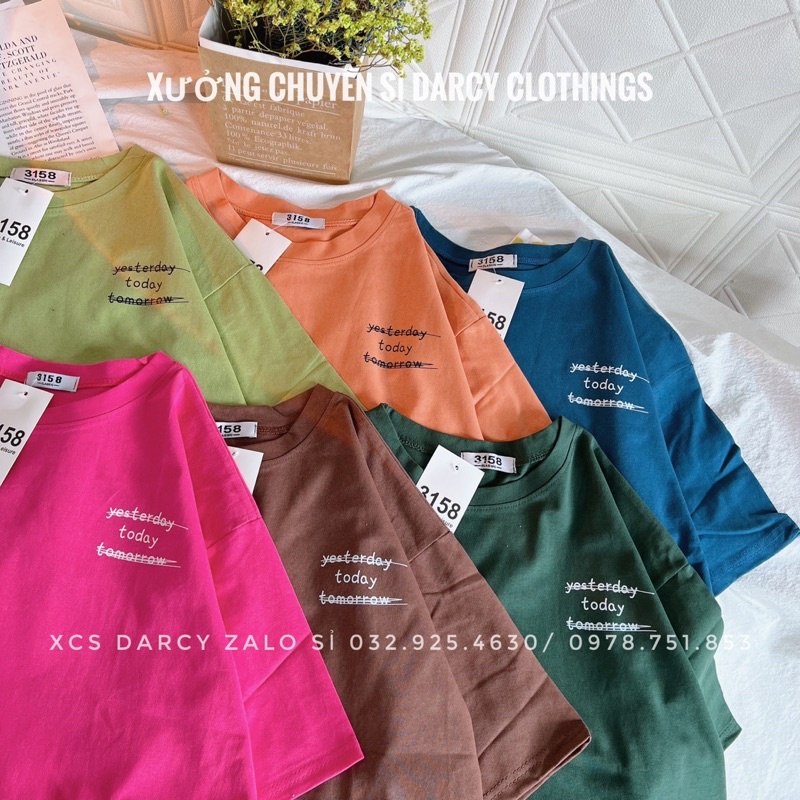áo thun 3158 ✨ FREESHIP ✨ mẫu yesterday basic áo thun cotton nam nữ