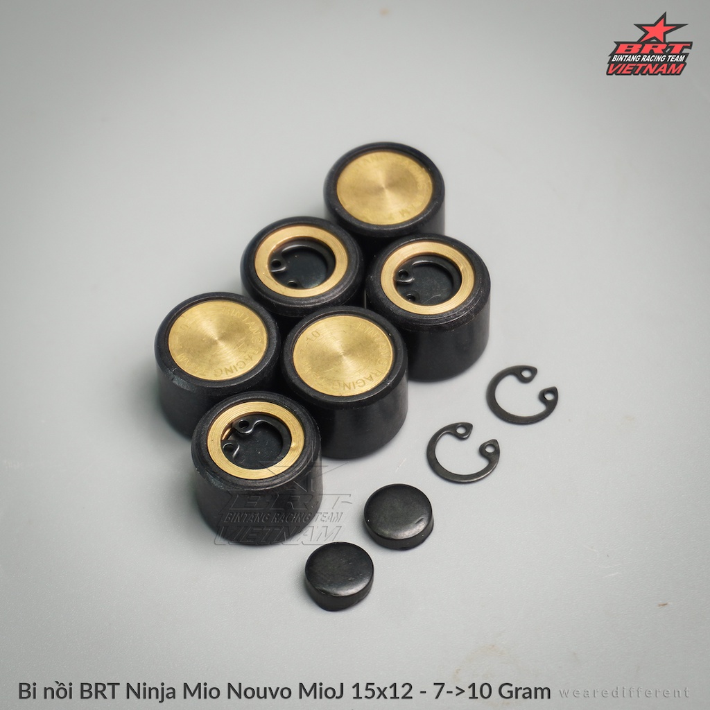 BI NỒI TUỲ CHỈNH TRỌNG LƯỢNG BRT NINJA BALL cho Vario/AirBlade/NVX/Nouvo//Luvias/PCX/SH/Hayate/Vespa -HÀNG CHÍNH HÃNG