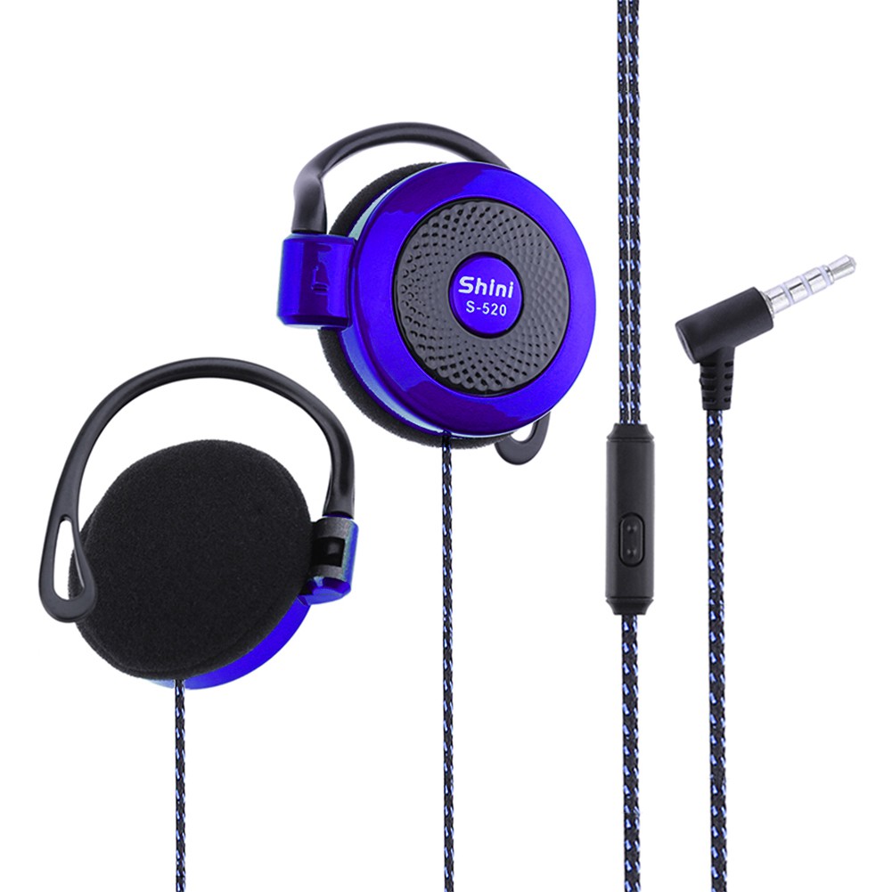 For Shini s-520 3.5mm Stereo Mp4 Game Sports Mobile Phone Ear Hook Headsets Wire Sports Earphones