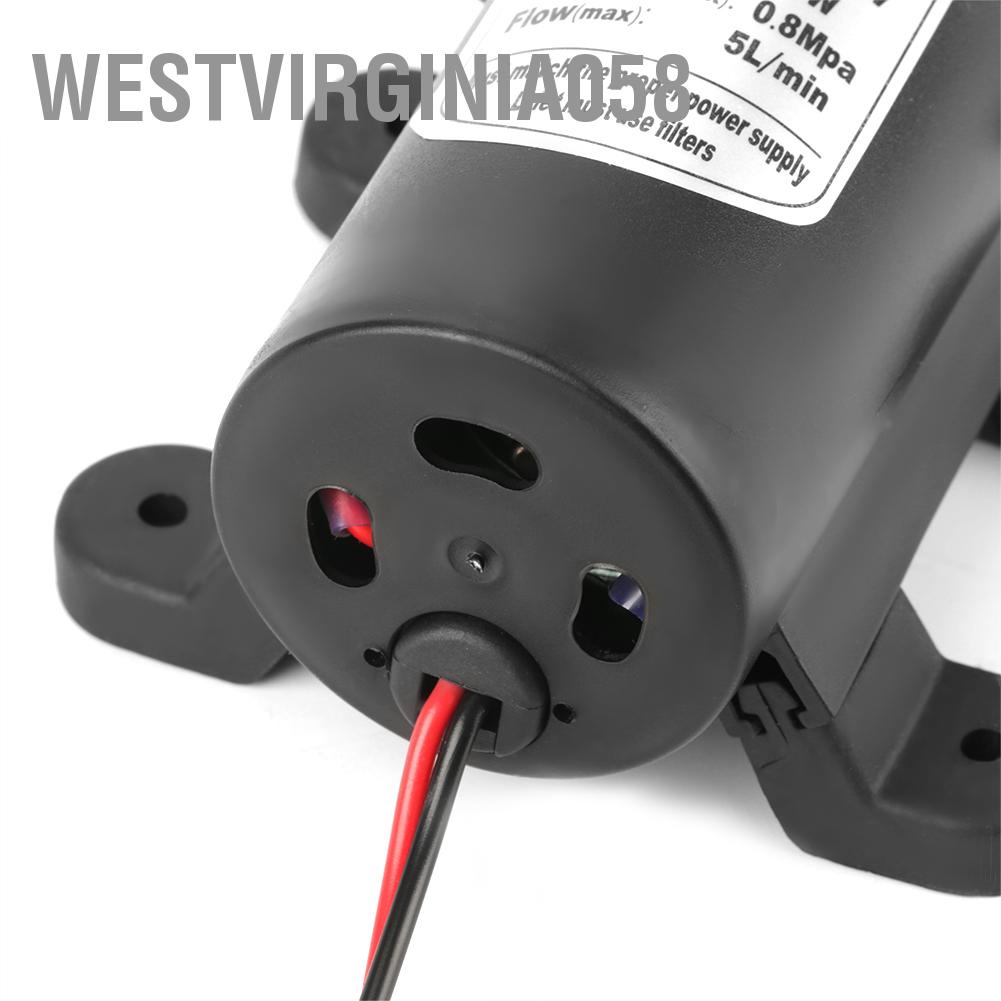 Hot Deals Máy bơm nước tự mồi màng điện áp cao áp suất cao DC24V 60W 5L / phút Westvirginia058 Spot Express