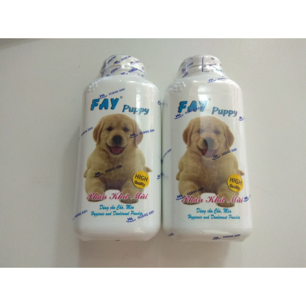 Phấn tắm khô cho chó mèo Fay 120g