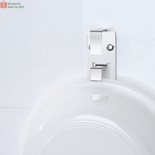 Móc treo chậu thau rửa đơn-đôi nhà tắm inox 304, có keo dán kèm theo