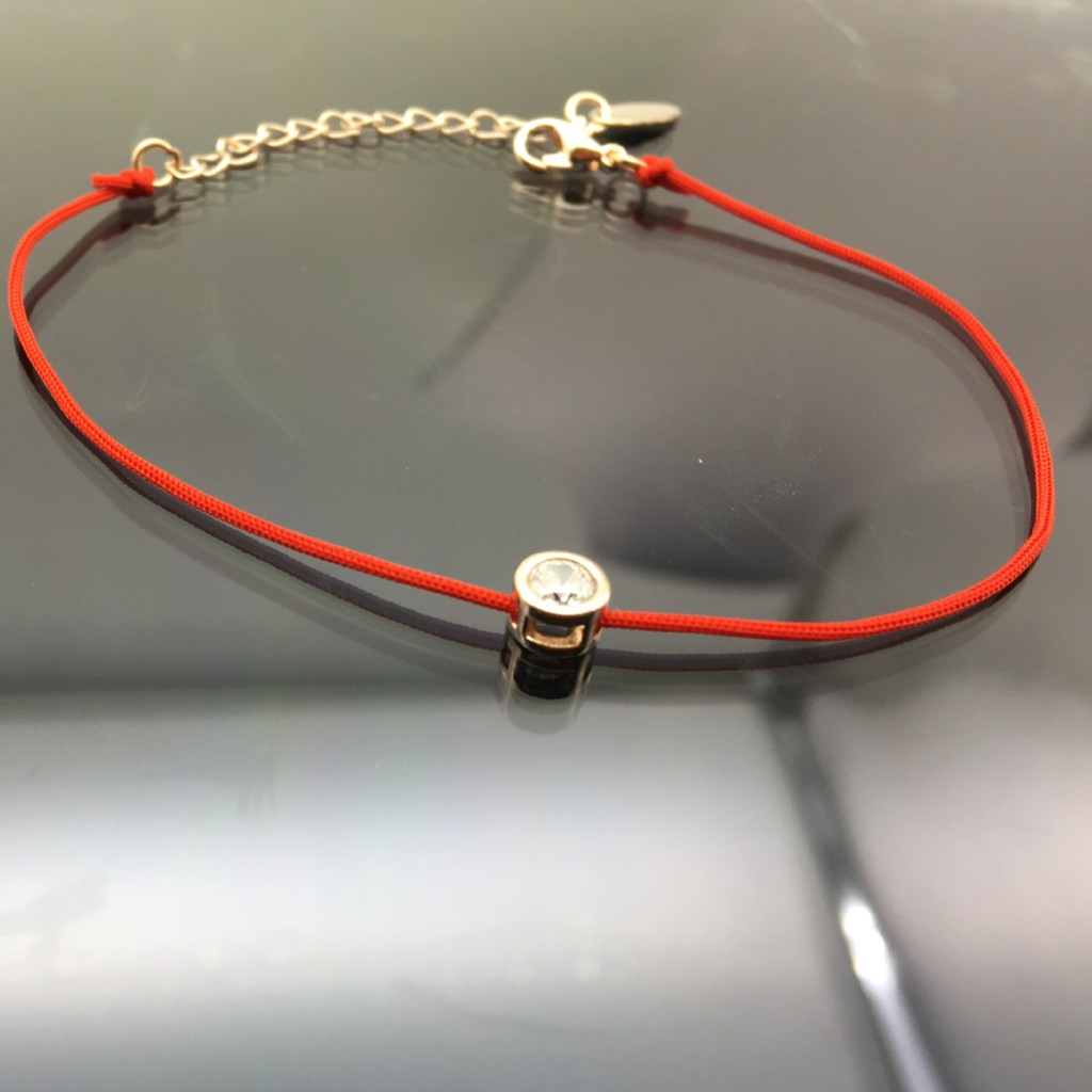 VT75 Vòng tay chỉ đỏ kim vàng chất liệu hợp kim mạ vàng 5 cái/lóc