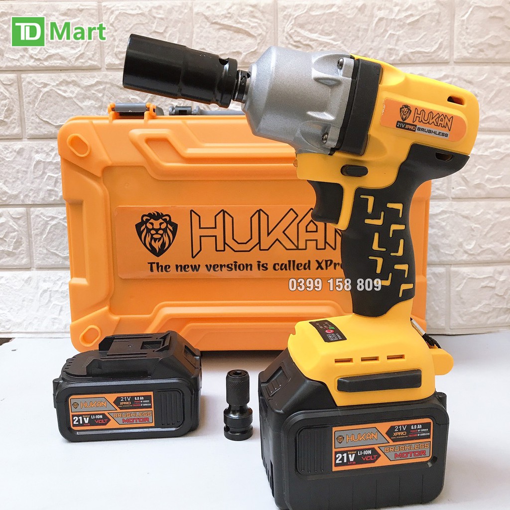 Máy siết bulong HUKAN 21V không chổi than Cực Khỏe