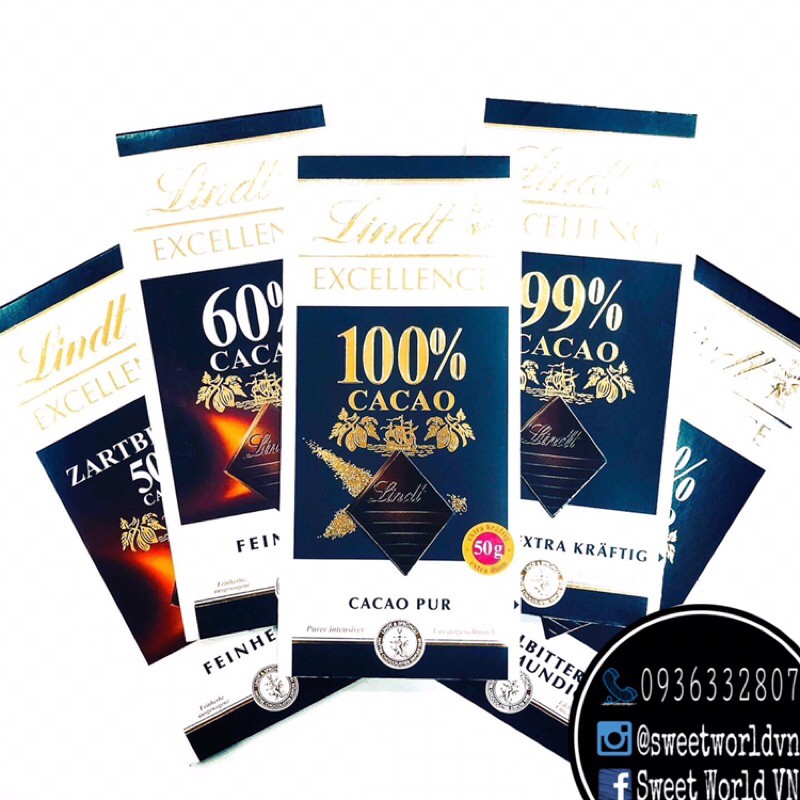 Socola đen Lindt (100g) - Đức