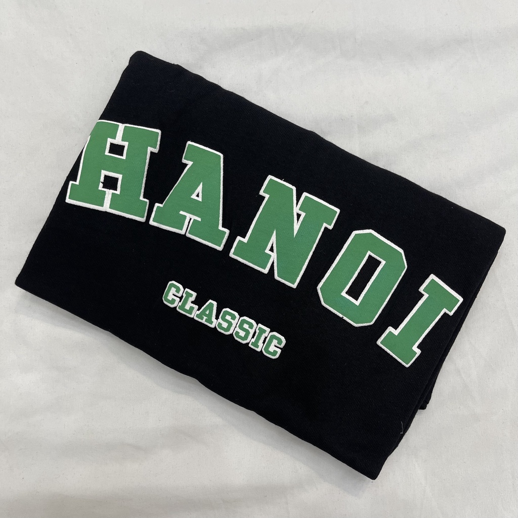 Áo thun 3158 tay lỡ nam nữ Hanoi, áo phông unisex form rộng cotton oversize- Linh Top