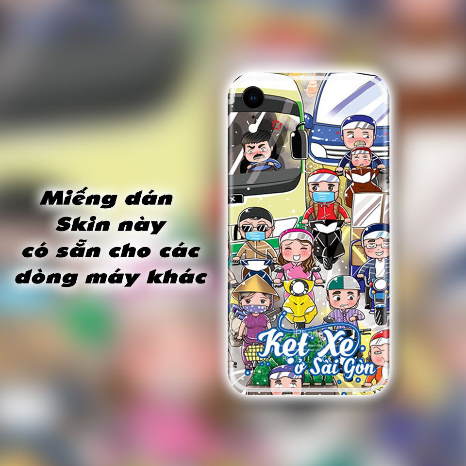 Miếng dán skin hình Kẹt xe ở Sài Gòn (Mã: Chib007) cho iPhone ( có đủ mã máy )