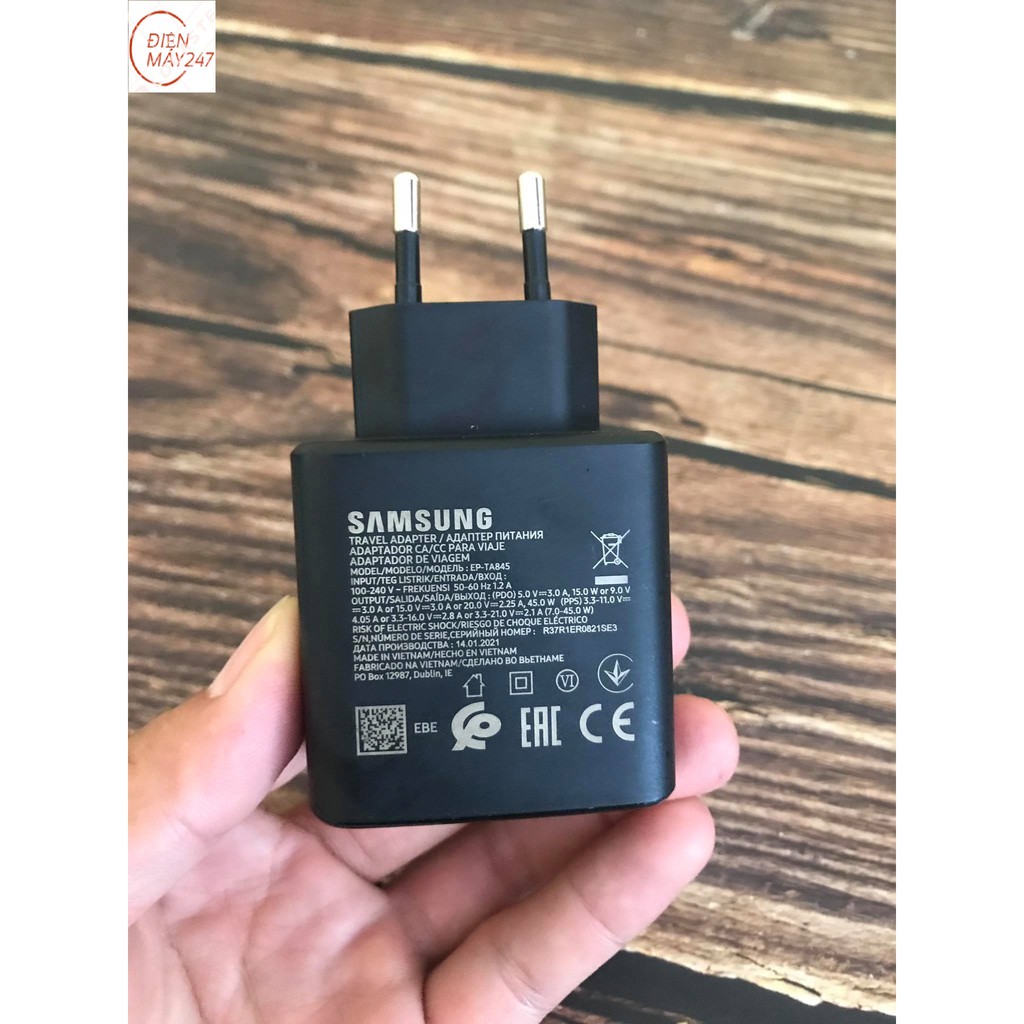 Củ sạc nhanh Samsung 15w 25w 45w - Lỗi 1 đổi 1 - Chính hãng nhà máy Samsung Việt Nam