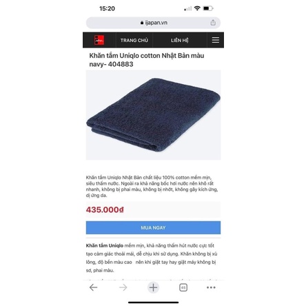 Khăn tắm uni sz 60*120