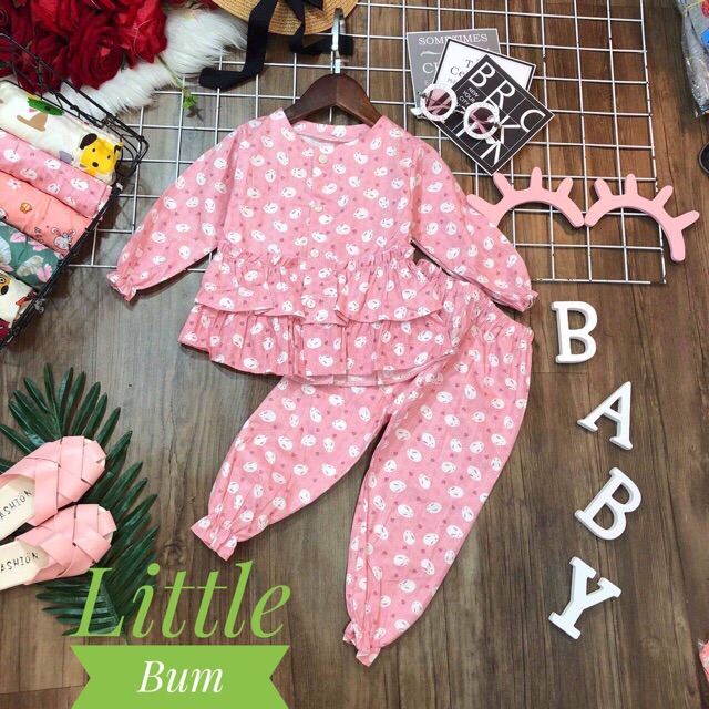 Set 5 bộ pijama cho bé