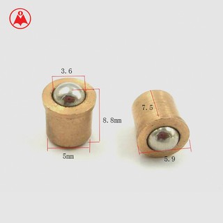 Chốt bi lò xo chốt sập đa năng nhiều 5mm bộ 10 chiếc