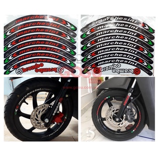 Tem dán mâm xe phản quang marechasini 3m xe sh - đồ chơi