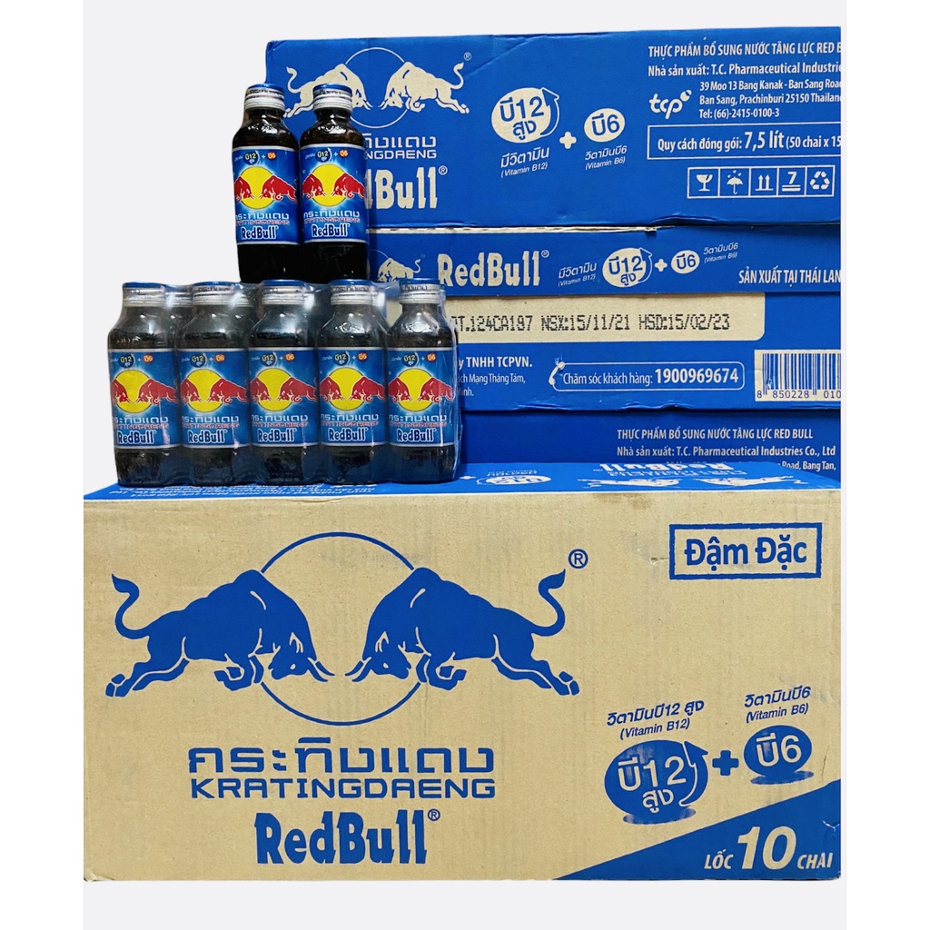 RedBull Thái Chai Thủy Tinh Thùng 50 Chai