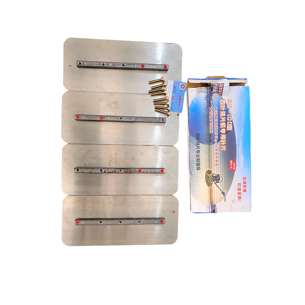 Bộ lưỡi xoa nền bê tông 1 bộ 4 cái đi kèm ốc vít gắn máy