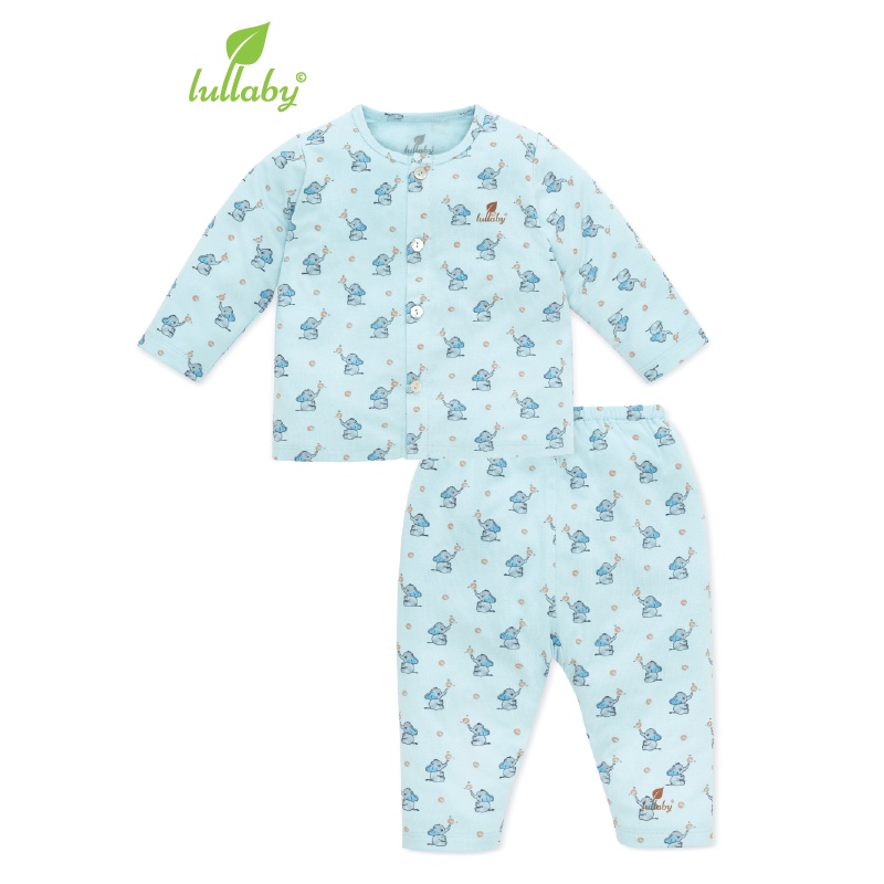 Lullaby - Bộ quần áo cài giữa dài tay cho bé NH601P