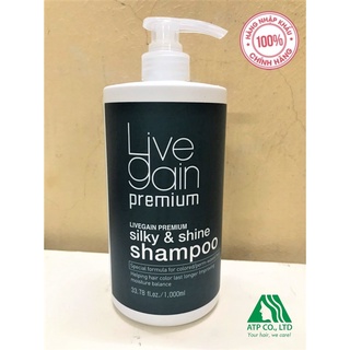 Dầu Gội Livegain Premium Silky & Shine Shampoo 1000ml Hàn Quốc