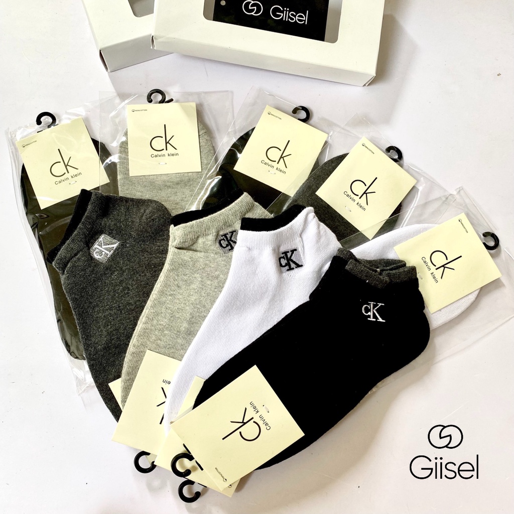 Tất vớ cao cổ ngắn mắt cá chân nam nữ COMBO 5 ĐÔI cotton co giãn kháng khuẩn khử mùi thoáng khí