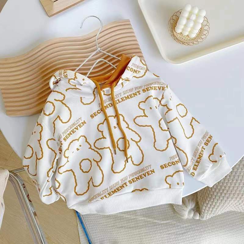 Áo Hoodie Dài Tay Thời Trang Xuân Thu Cho Bé Trai