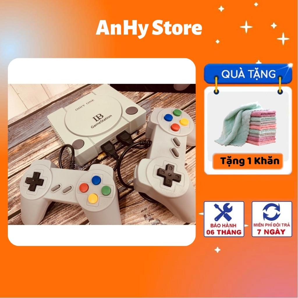 Máy chơi game cầm tay Station Phiên Bản 600+ GAME Cổ Điển Contra, Super Mario,Tank 2 Người Chơi Đầy Đủ Phụ Kiện