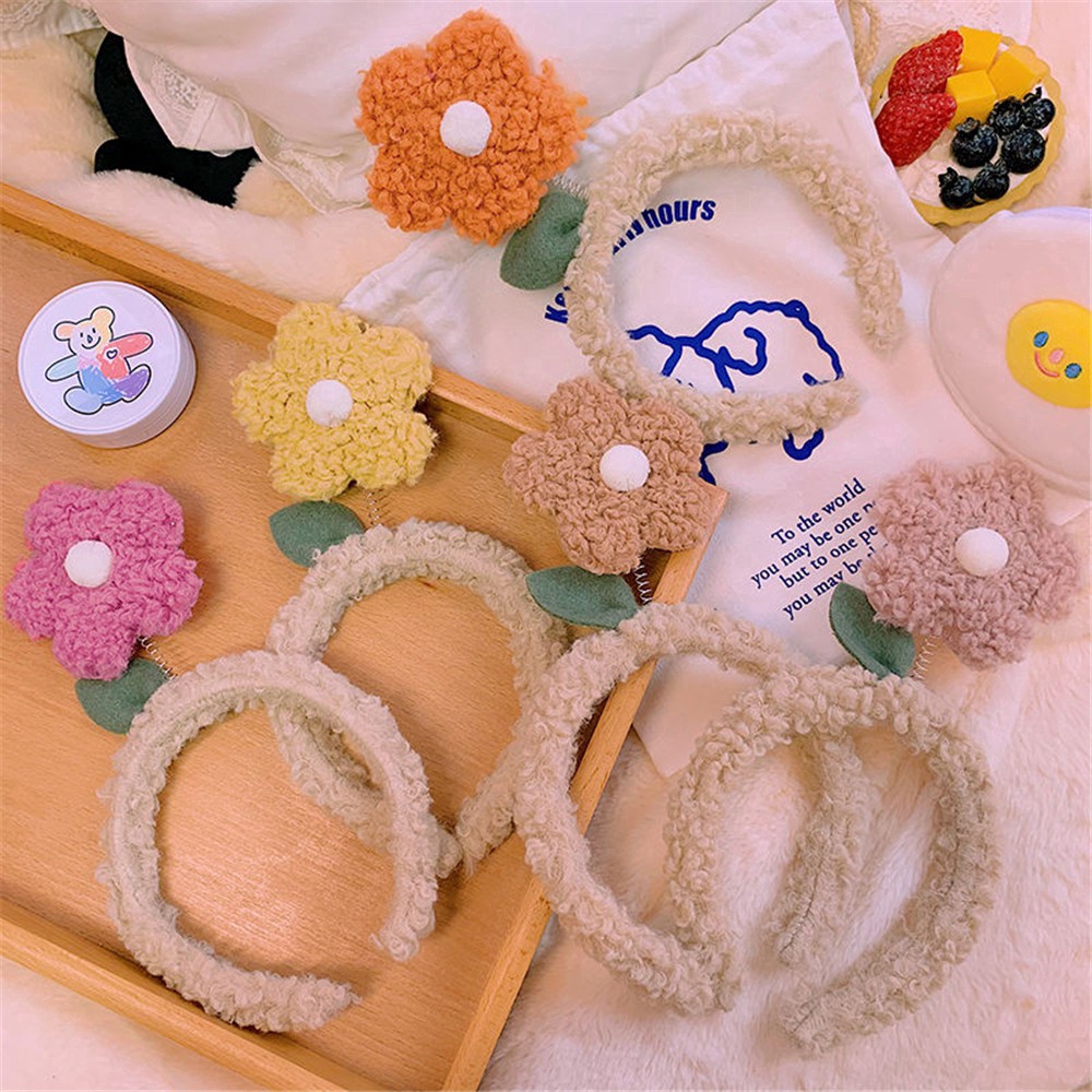 Băng Đô Len Hình Bông Hoa Xinh Xắn