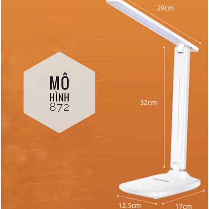 Đèn Bàn Học Gấp Tích Điện USB Có Hộp Đựng Bút, Ánh Sáng Chống Cận 873 - Hitech Mart