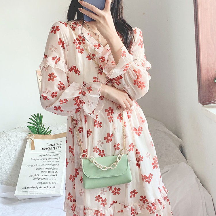 Túi đeo chéo nữ Ưu đãi lớn  Túi đeo chéo nữ mini Hàn Quốc  Deli TN43