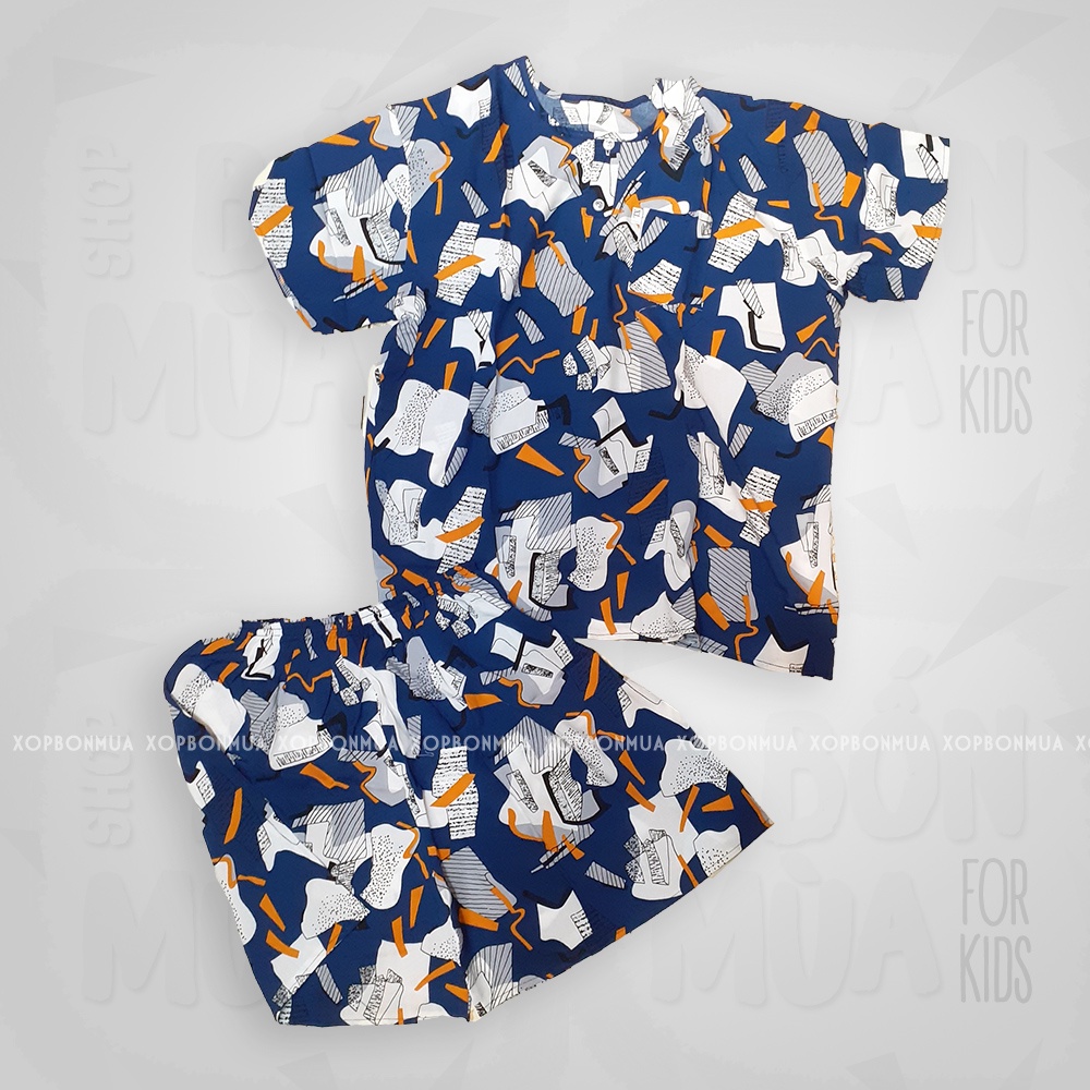 Bộ Lanh Cho Bé Trai 40-45kg 🥗🥗 Bộ Tôn Lanh Bé Trai Size Đại - Shop Bốn Mùa