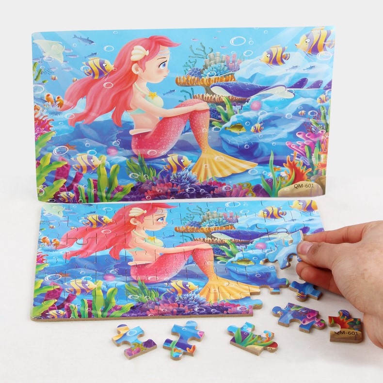 [Hàng Săn Sale] [được chọn mẫu] XẾP HÌNH GỖ PUZZLE 60 MẢNH HỘP THIẾC CHO BÉ_Trò Chơi phát tiển tư duy