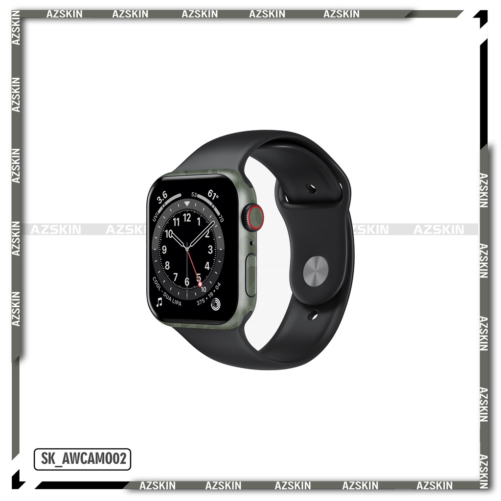 Miếng Dán Skin Apple Watch Camo Xanh |SK_AWCAMO02| Chất Liệu Film 3M Cao Cấp, Khuôn Tạo Sẵn Cắt, CNC, Dễ Dán Tại Nhà