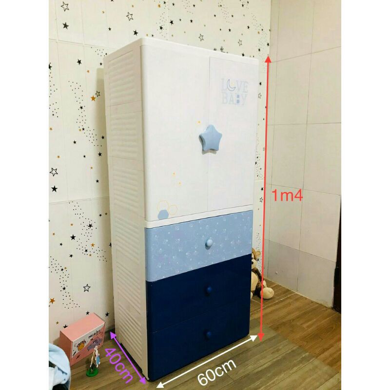 Tủ nhựa Kub cho bé - hàng chính hãng