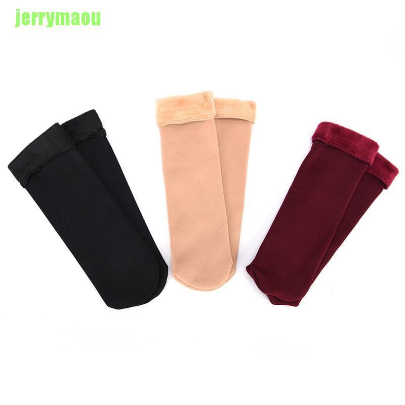 Vớ Cotton Len Dày Dặn Thoáng Khí Thời Trang Mùa Đông Cho Nữ