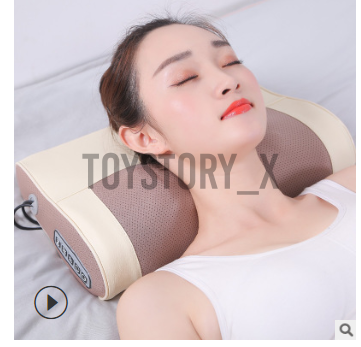 Gối 16 đầu mát xa nhiệt từ tính 3 cấp độ cho cổ/eo/bụng/cánh tay/đùi/bắp chân