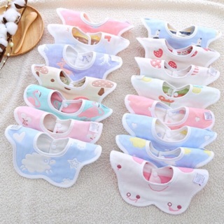 Yếm xô - yếm tròn lee 6 lớp 2 mặt - yếm xoay 360 độ
