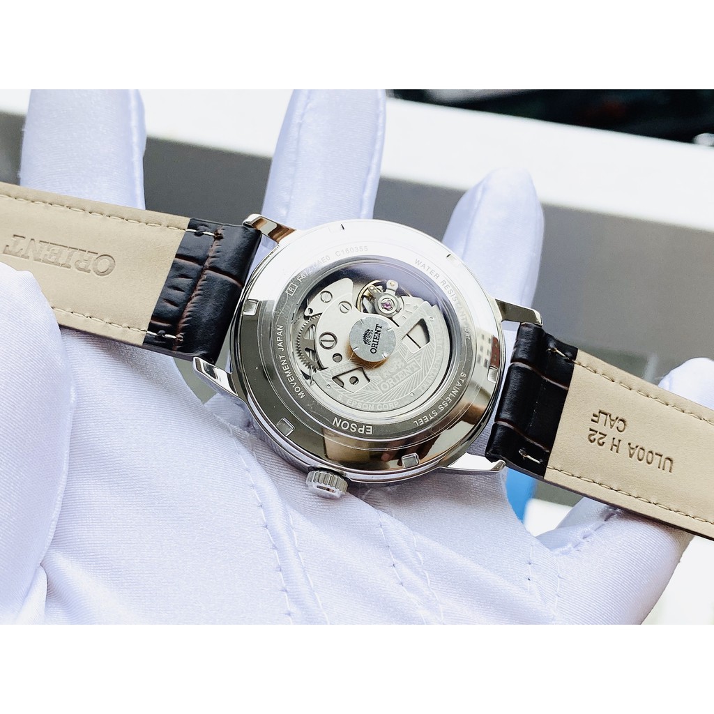 ĐỒNG HỒ NAM ORIENT RA-AC0F07S10B SIZE 41.5MM TỰ ĐỘNG/ LỘ CƠ MẶT ĐÁY/ DÂY DA/ MẶT MÀU TRẮNG/ CHỐNG THẤM NỨOC/ NHẬT BẢN