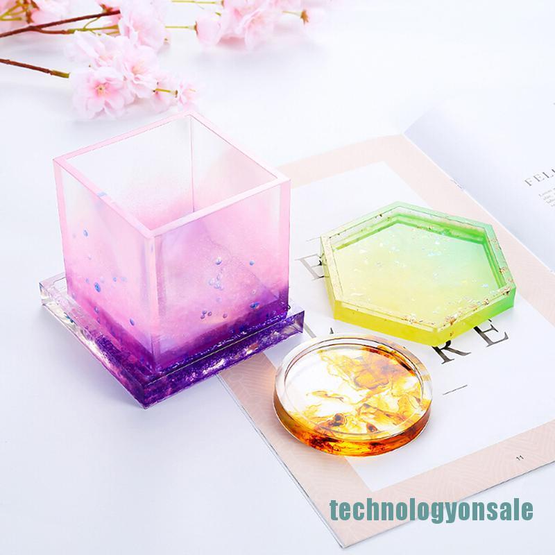 Khuôn Silicone Làm Cốc Nhựa Epoxy Độc Đáo Tiện Dụng